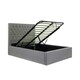 image 1 of Wilson Grey Fabric Ottoman Bed And Memory Maestro Memory Foam Mattress King Size N/A