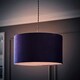 image 2 of ValueLights Reni Medium Navy Velvet Pendant Shade Blue
