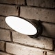 image 6 of CGC EZRA Slim Round Black LED Outdoor Wall Light 10W 1000lm 4000K Natural White LED