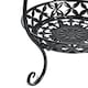 image 3 of Living and Home 2 Tier Tall Vintage Metal Plant Stand, Black
