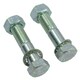 image 1 of M16 (16mm) x 75mm High Tensile Tow Bar Ball Fixing Bolts Washers + Nuts 2 Pack