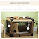 image 8 of PawHut 81cm Foldable Pet Carrier Bag Soft Travel Dog Crate for Medium Dogs Brown