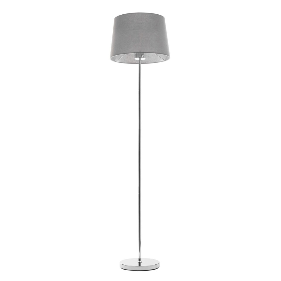 image 1 of BHS Mira Touch Floor Lamp | Silver | Chrome & Grey | 1