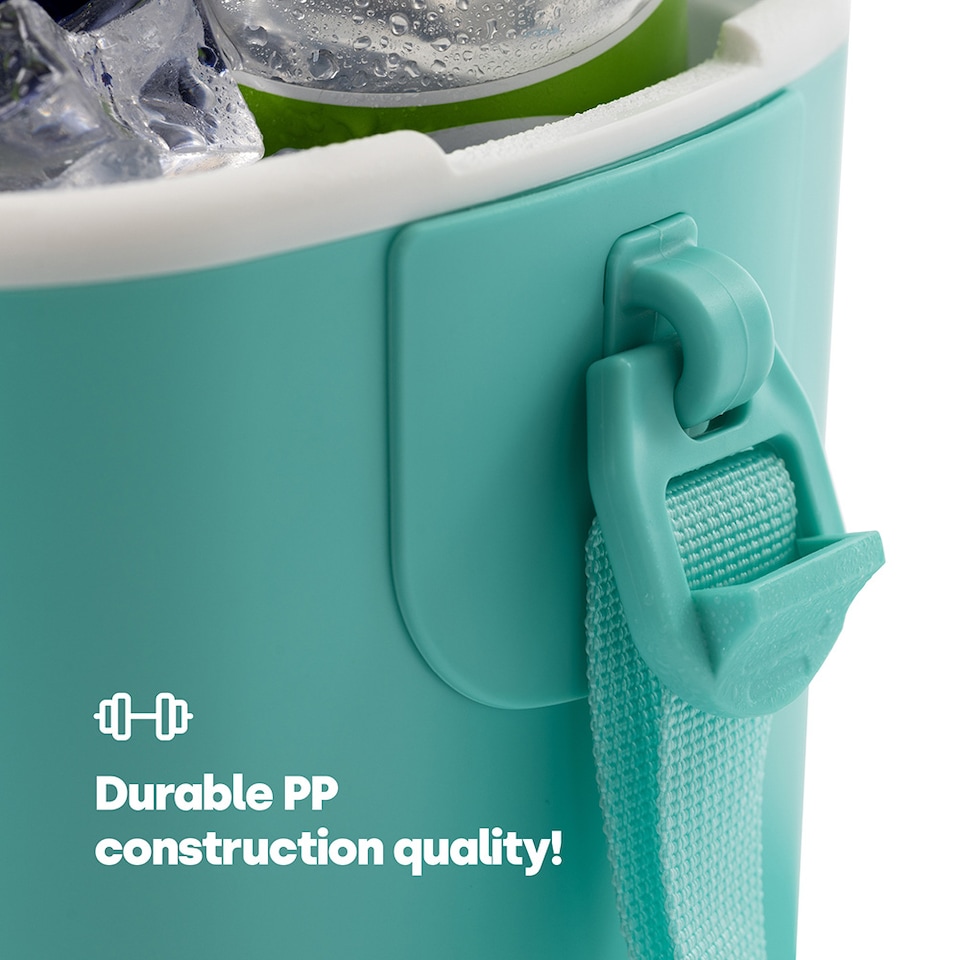 image 1 of LIVIVO Cool Box 5L Lightweight Portable Foam Insulation Carrying Strap - Turquoise