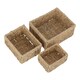 image 2 of Set of 3 Rectangular Seagrass Trays | Brown | Brown | Set of 3