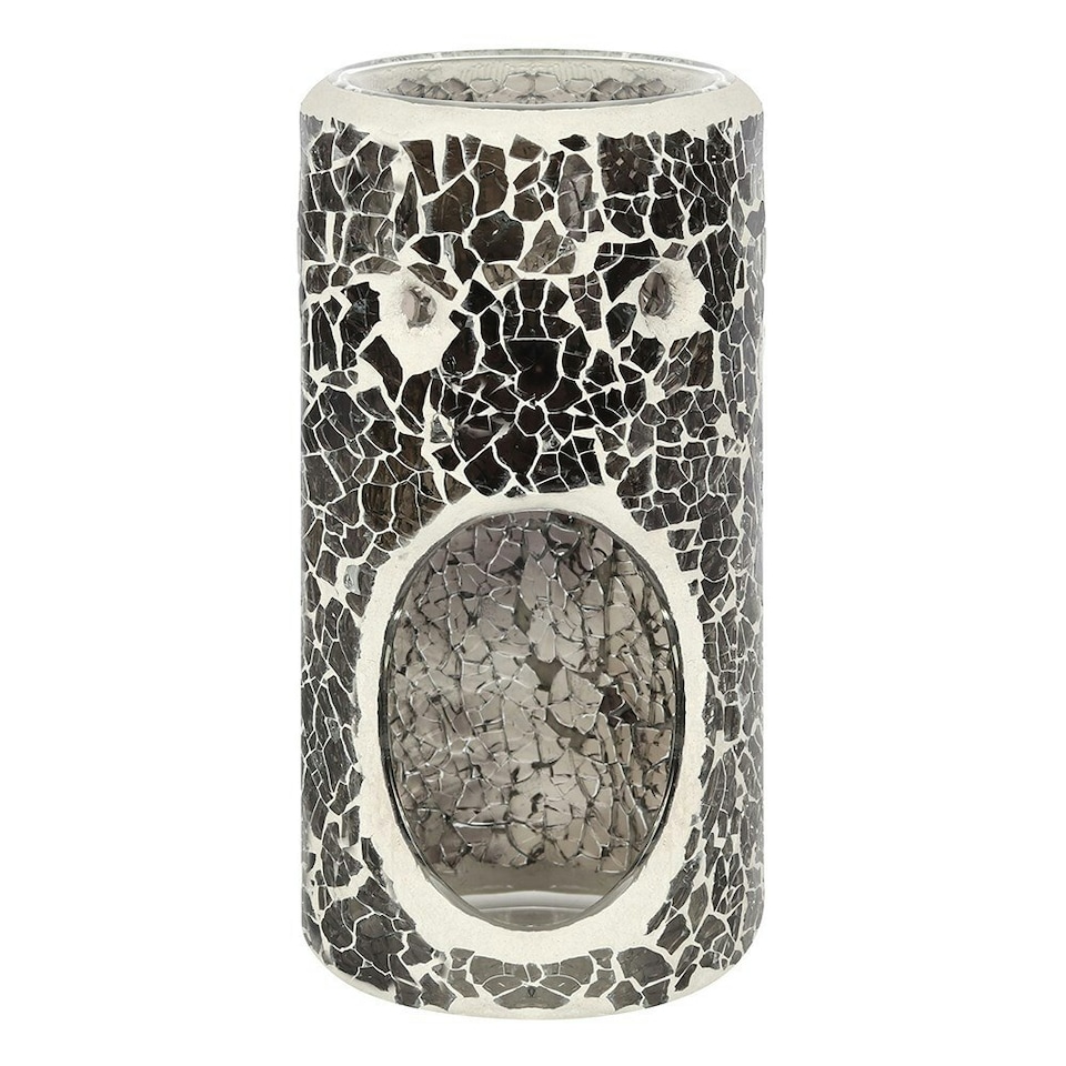 image 1 of Something Different Pillar Oil Burner - Gunmetal Grey - One Size