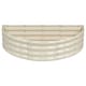 image 1 of Harbour Housewares Semicircular Steel Raised Bed - 120cm x 60cm - Ivory