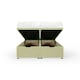 image 2 of Cream Naples Velvet Ottoman Base King Size | Multi