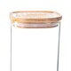 image 4 of Argon Tableware Square Glass Storage Jars with Wooden Lids - 1.9 Litre - Pack of 3
