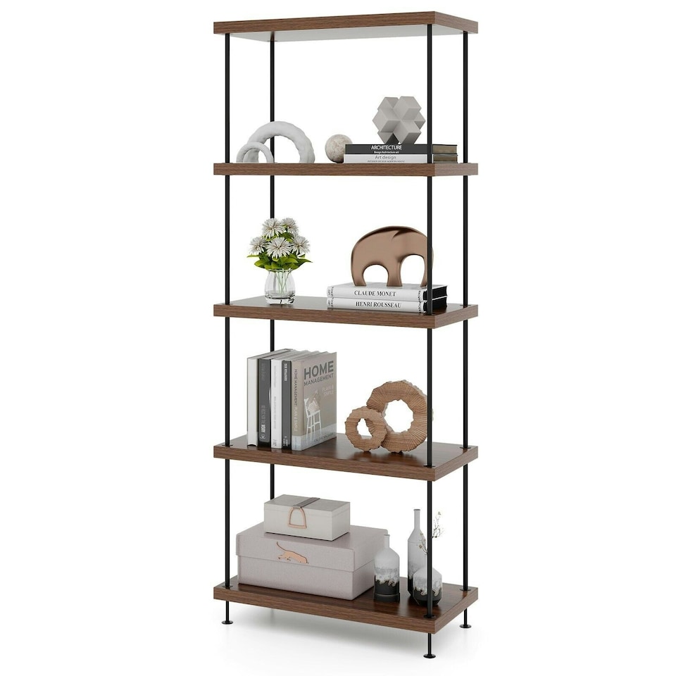 image 1 of COSTWAY 5-Tier Multipurpose Display Rack Shelving Unit