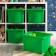 image 2 of Wham Stack & Store 4 x 24L Plastic Storage Boxes | Green | 4