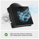 image 5 of SPARES2GO CHF303 Type Charcoal Carbon Odour Filter compatible with Hotpoint HSFX HTU32 Cooker Hood Fan Vent (Pack of 2)