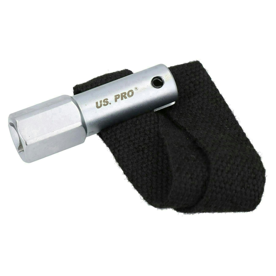 image 1 of Oil Filter Strap Wrench Remover Removal Installer Tool Nylon Strap 1/2" Drive