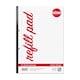 image 1 of Pack of 3 Rhino A4 160 Leaf 8mm Lined with Margin Refill Pads