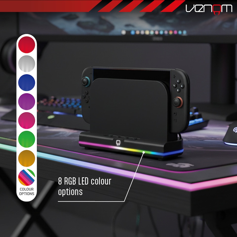 image 1 of Venom Nintendo Switch 2 LED Cooling Stand