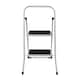 image 6 of Oypla Foldable 2 Step Ladder Stepladder Non Slip Tread Safety Steel White