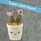 image 5 of Flowerpot Soft Toy Cute Plushie Huggable Cuddly Stuffed Toy Gift 30cm Pink