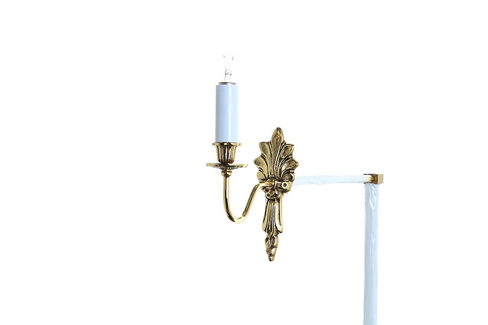Goodwood 1 Light Polished Brass Candle Wall Lamp
