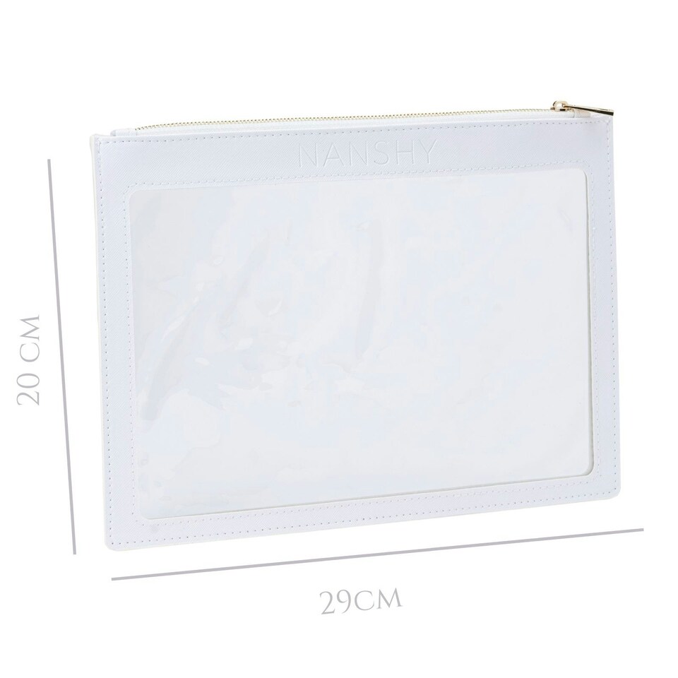 image 1 of Nanshy Clear PVC Makeup White
