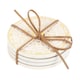 image 3 of Something Different Astrology Wheel Coaster Set (Pack of 4) - Cream/Gold - One Size