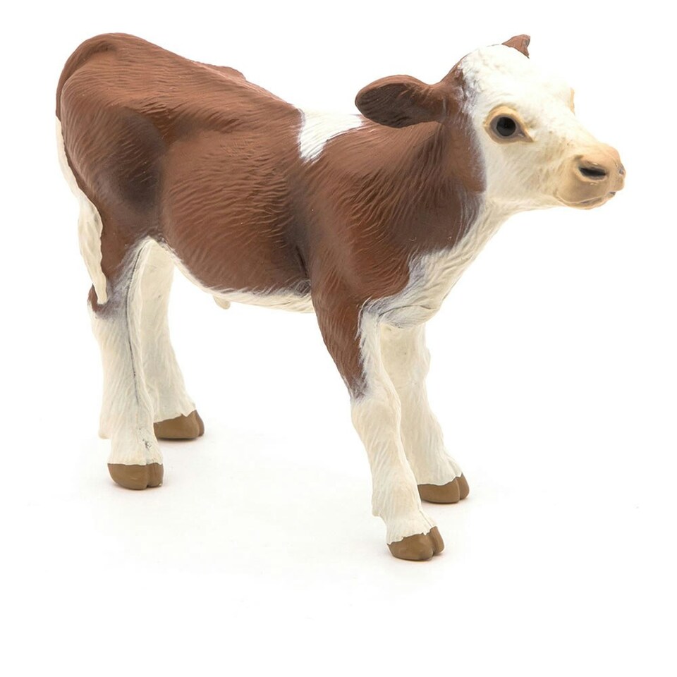 image 1 of PAPO Farmyard Friends Simmental Calf Toy Figure