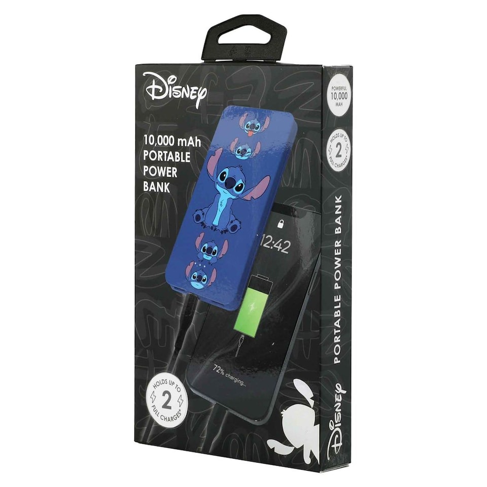 image 1 of Stitch 10000Mah Power Bank Classic Expressions