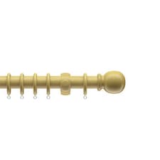 28mm Wooden Light Ash Curtain Pole Set 290cm | Brown | Brown