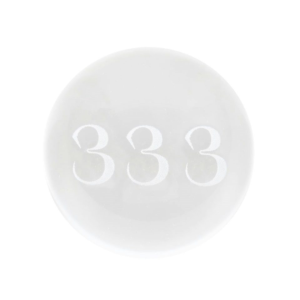 image 1 of Something Different 333 Angel Number Crystal Ball - Clear - One Size