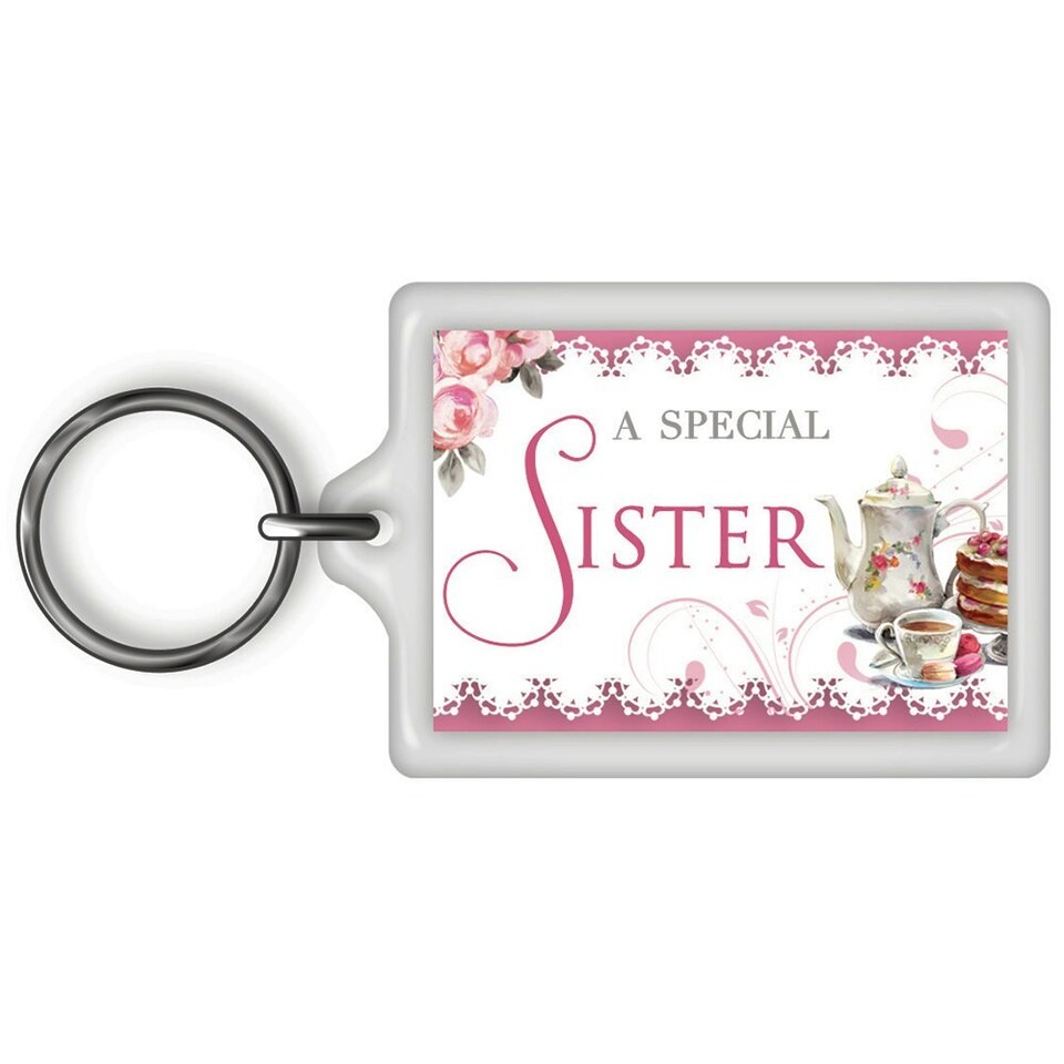 image 1 of A Special Sister Celebrity Style World's Best Keyring