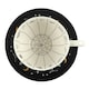 image 5 of Something Different Fortune Telling Ceramic Tea Cup - White/Black - One Size