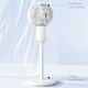 image 6 of HOMCOM 9 Inch Air Circulator Fan 70 Degree Oscillation Carry Handle White