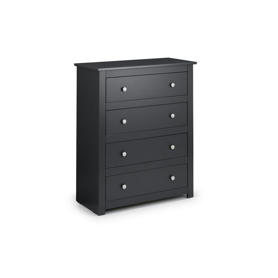 image 1 of Clean Anthracite 4 Drawer Chest