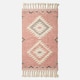 image 2 of Homescapes Pali Pink Kilim Wool Rug - 90 x 150 cm | Pink | 90 x 150 cm