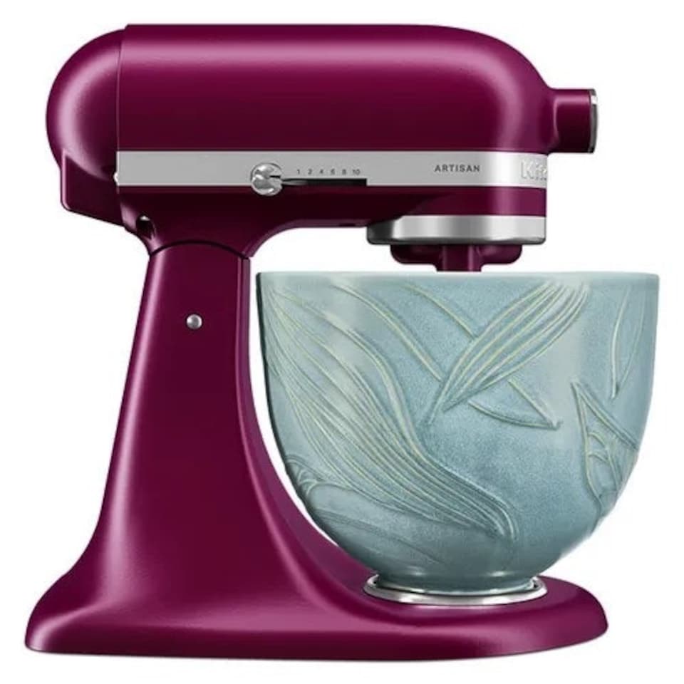 image 1 of KitchenAid Ceramic 4.8L Mixer Bowl Spring Leaves