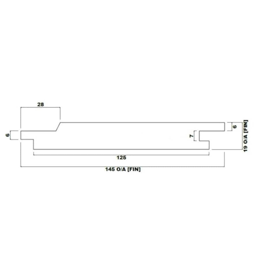 image 1 of PACK OF 10 (Total 10 Units) - 25mm x 150mm (19mm x 145mm Finish) Planed Redwood Matchboard Timber Cladding - 3.0m Length