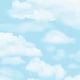 image 4 of Transform Peel & Stick Cloud Sky Blue & White Self-Adhesive Wallpaper Blue | White