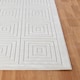 image 5 of LIVABLISS Le Mans-Modern 3D High & Low Pile Textured In- & Outdoor Rug 80 x 150 cm | White