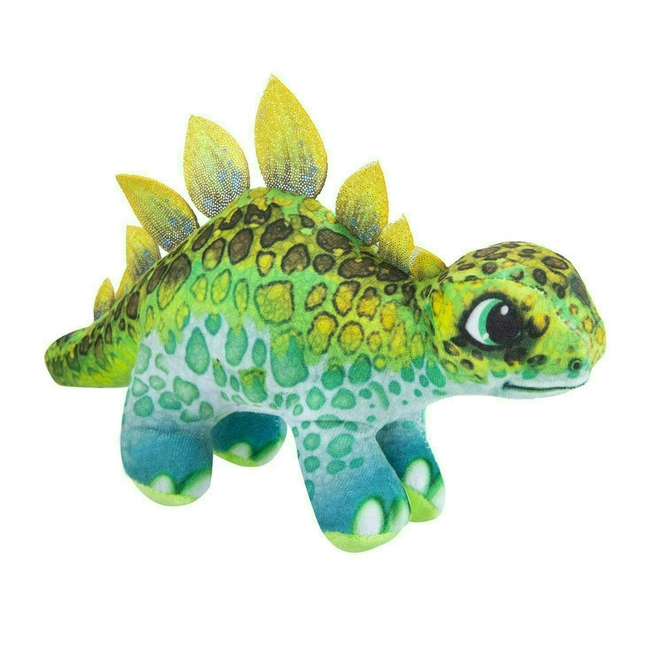 image 1 of Dinosaur Stegosauras Soft Toy Dino Plush Cuddly Soft Fluffy Plushie 30cm Green