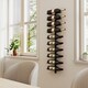 image 7 of HOMCOM Wine Rack, Wall Mounted, 10 Tier Metal Wine Display Rack, Storage Holder for Kitchen, Dining Room, Bar, Cellar, Black
