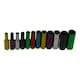 image 4 of 24pc Coloured 1/4" Dr Shallow & Deep Sockets 6 Point Hex Metric 4 - 13mm Rails