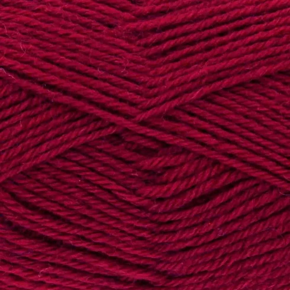 King Cole Wine Merino Blend 4 Ply Yarn Cone For Crochet, Knitting - per 500 gram ball