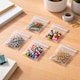 image 2 of 100 Clear Zip Seal Bags 1.5 by 2.5 Inch Small Resealable Pouches | Clear