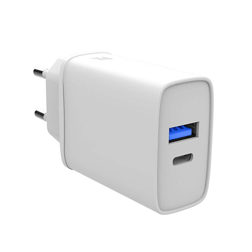 image 1 of FX Dual EU Main Charger USB-C and USB-A, White