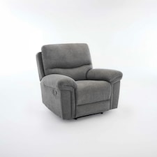 Fosse Manual Recliner Fabric Chair (Dark Grey)