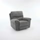 image 1 of Fosse Manual Recliner Fabric Chair (Dark Grey)