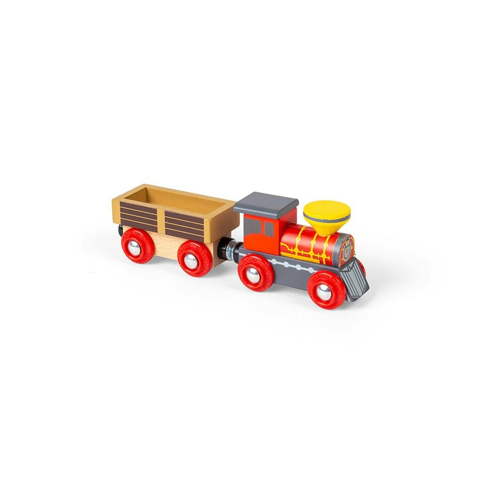image 1 of Bigjigs Rail Wooden Wild West Train Set - 62 Play Pieces