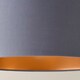 image 6 of ValueLights Reni Large Grey And Copper Ceiling Pendant Shade | Grey