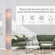 image 5 of HOMCOM Tall Floor Lamp Lighting w/ Fabric Shade for Bedroom Living Room Grey