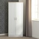 image 4 of Portland 2 Door Wardrobe - L53.5 x W80 x H187.5 cm - White/Oak Effect | White