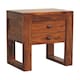 image 3 of ArtisaN Furniture Solid Wood U-Square Honey Bedside